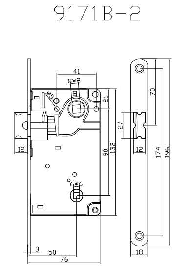 9171B/9171B-2 Housing Lock Series